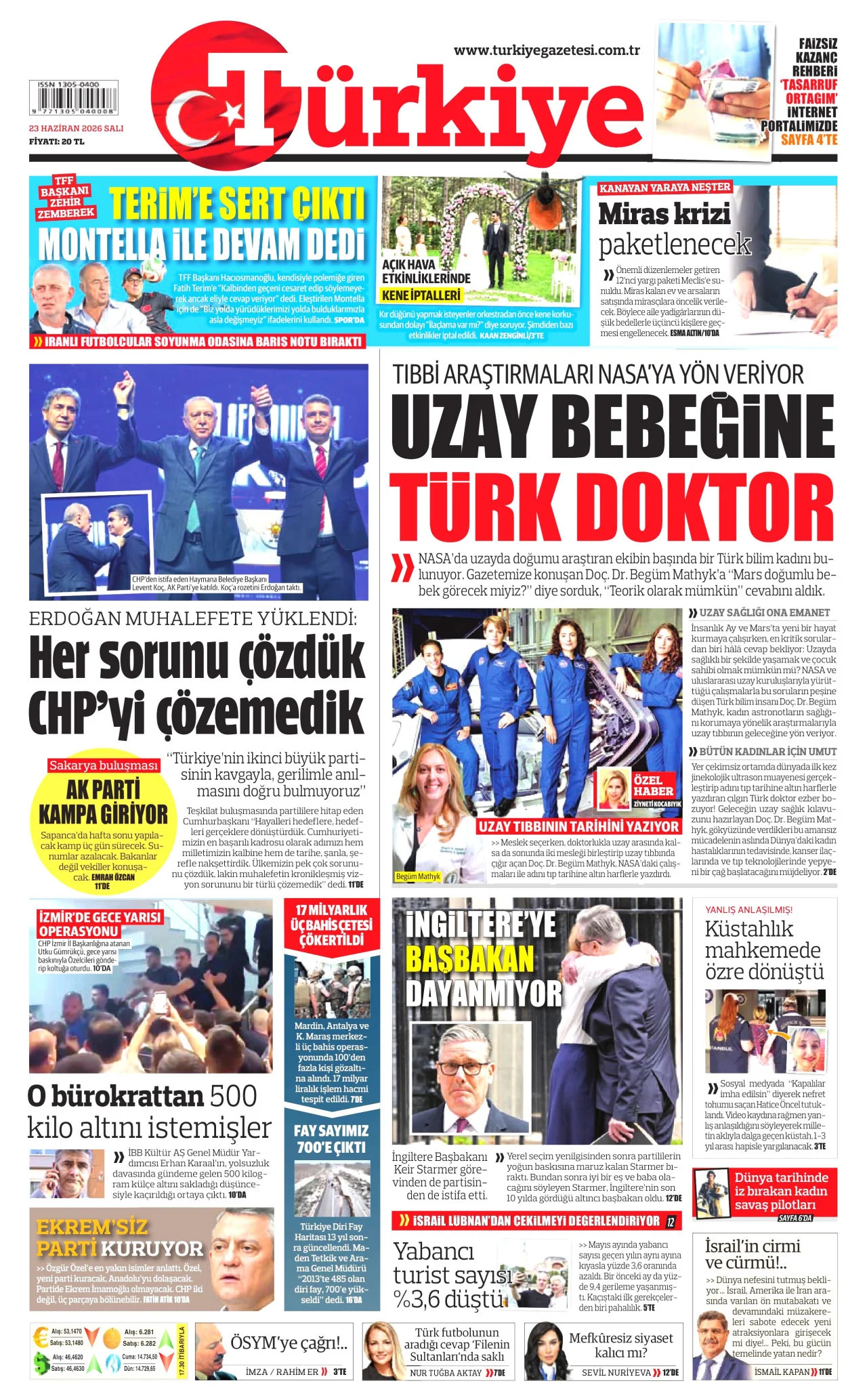 Türkiye Gazetesi Bugun