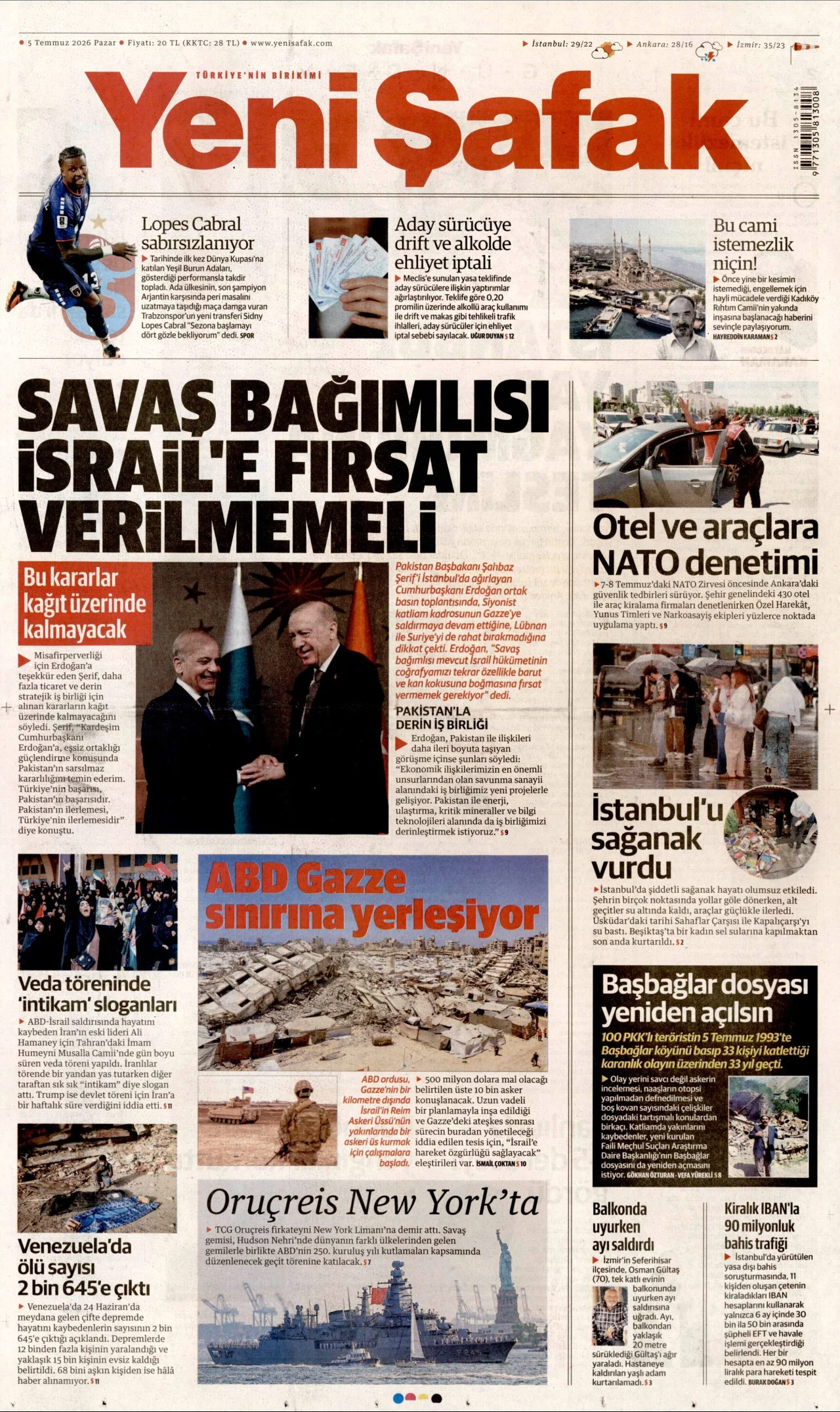 Yeni Şafak Bugun