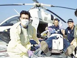 ABD'de ambulans helikopter düştü