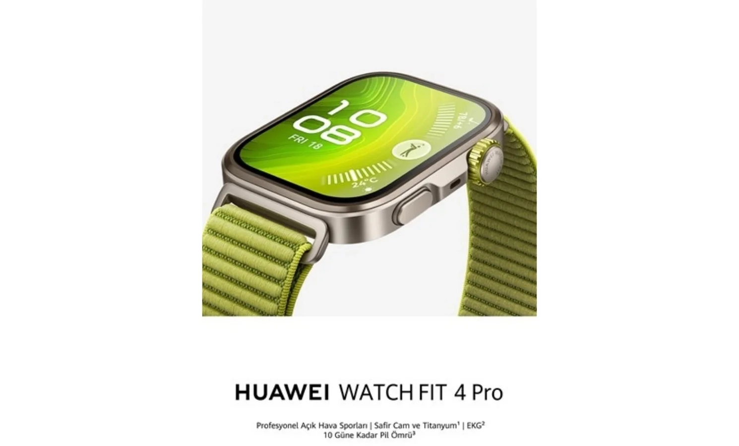 Huawei Watch Fit 4 Pro EKG Özelliğiyle Satışta