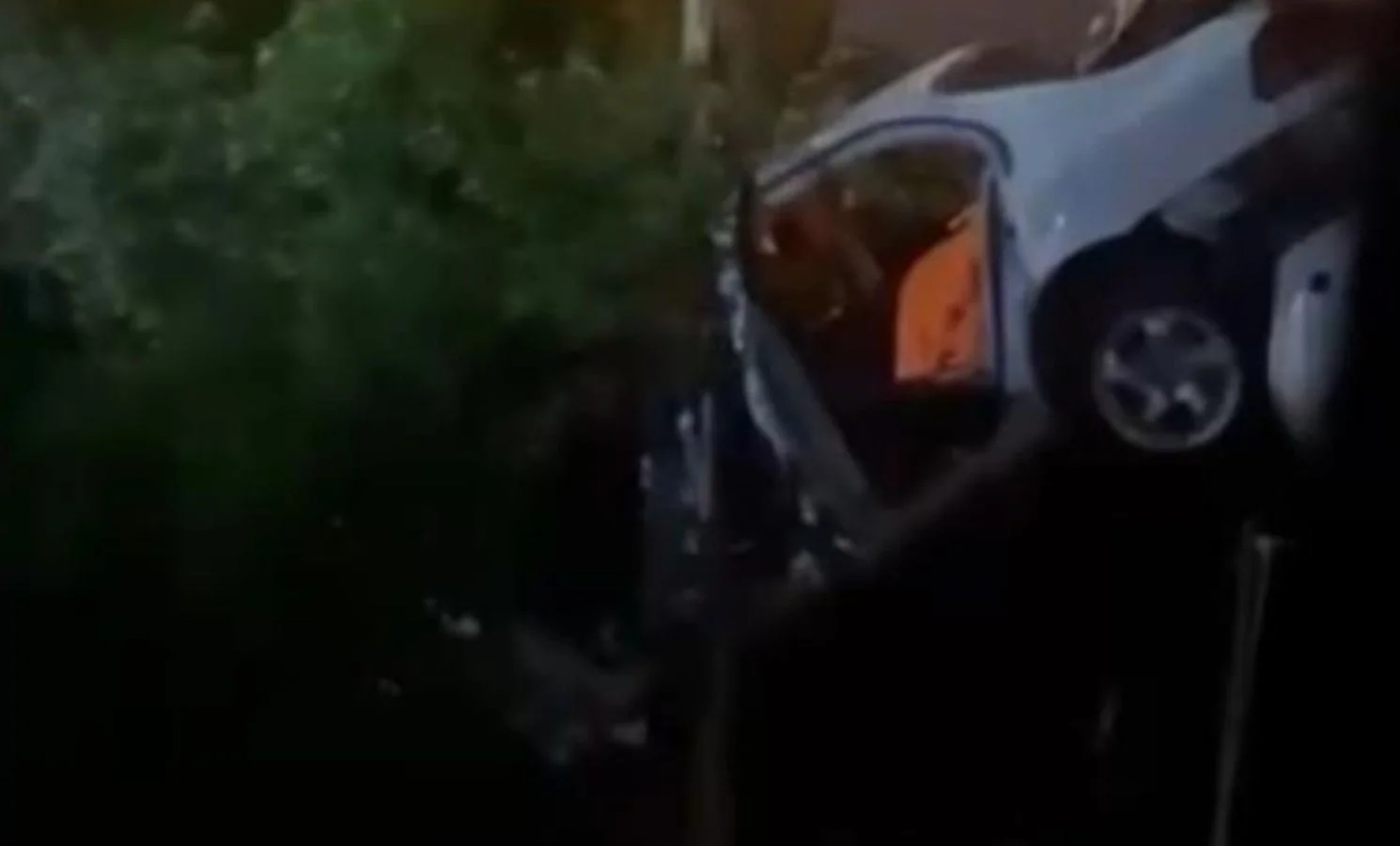 Kontrolden çıkan otomobil bahçeye uçtu : 1 yaralı