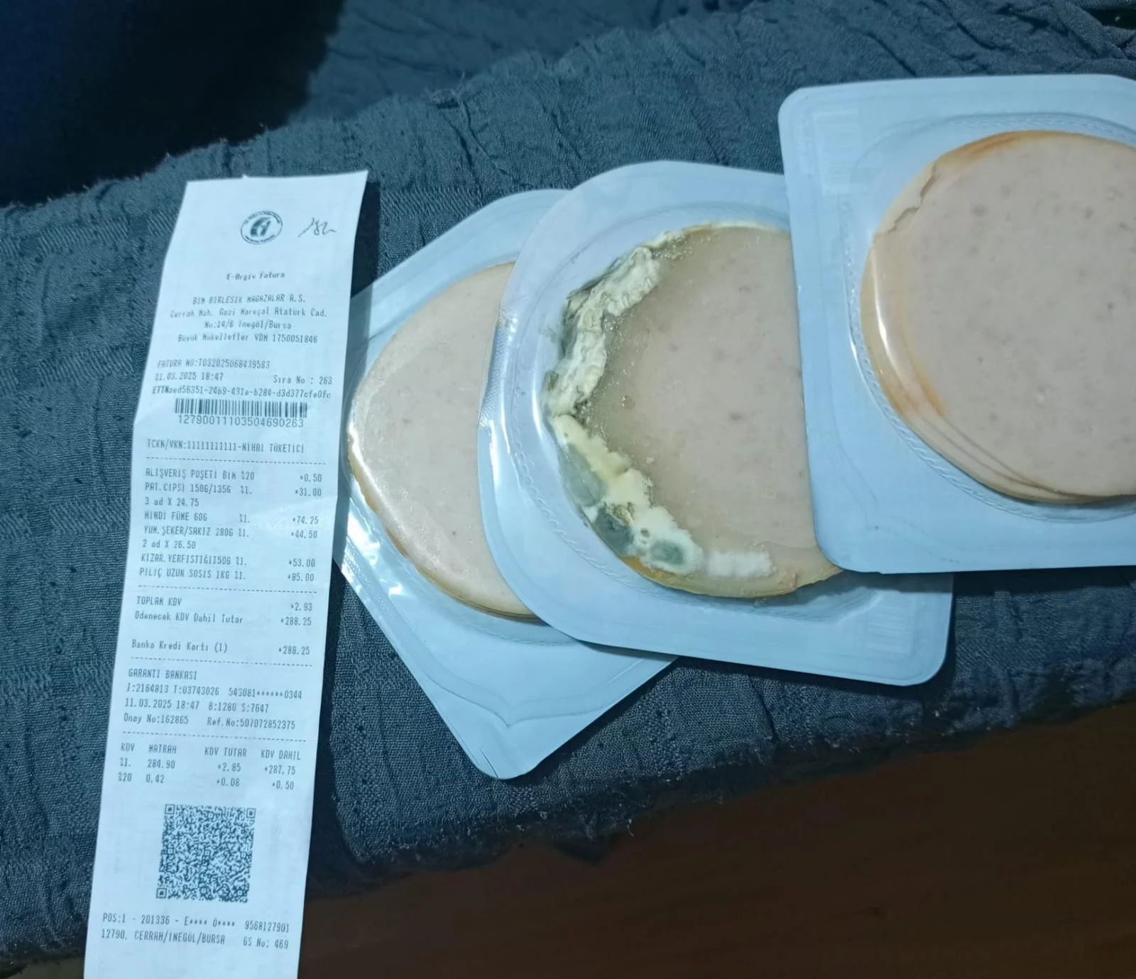 Marketten aldığı ürünler böyle çıktı