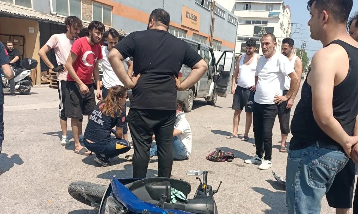 İnegöl'de gören yardıma koştu