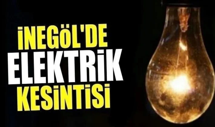 İnegöllüler dikkat! Kesinti var