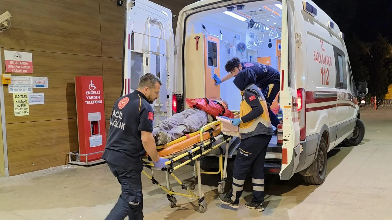 İnegöl'de talihsiz işçi az kalsın kolundan oluyordu!
