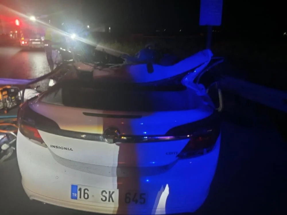 Bursa’da feci kazada polis ve ailesi hayatını kaybetti