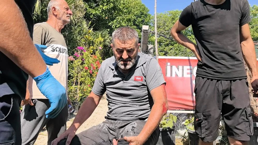 Köpeğe çarpan motosikletli yaralandı