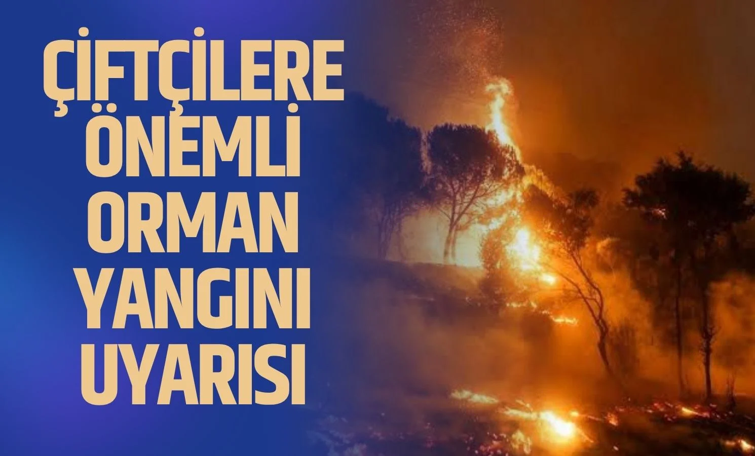 Çiftçilere önemli orman yangını uyarısı yapıldı