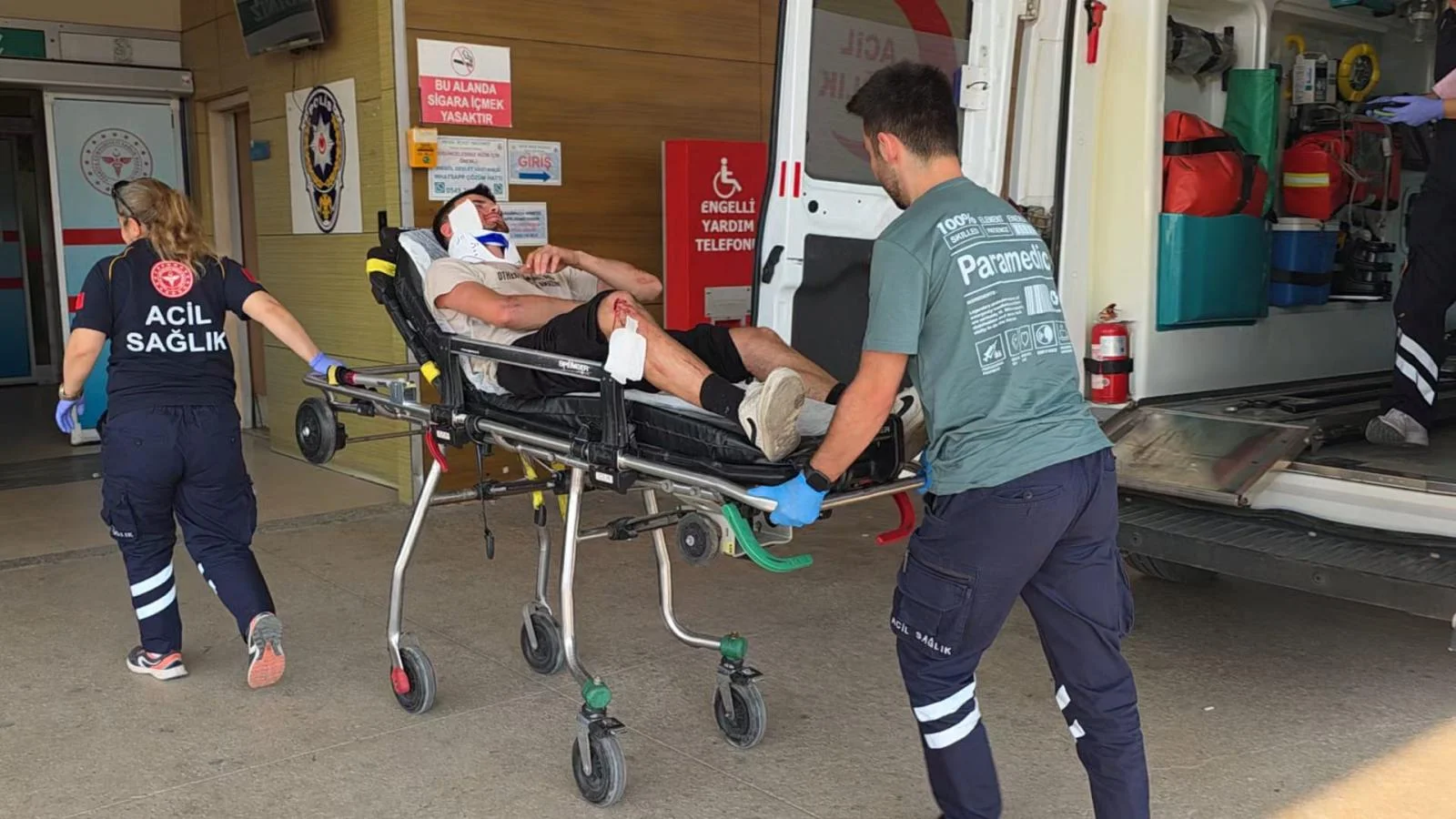 İnegöl'de acılar içinde acile kaldırıldı!