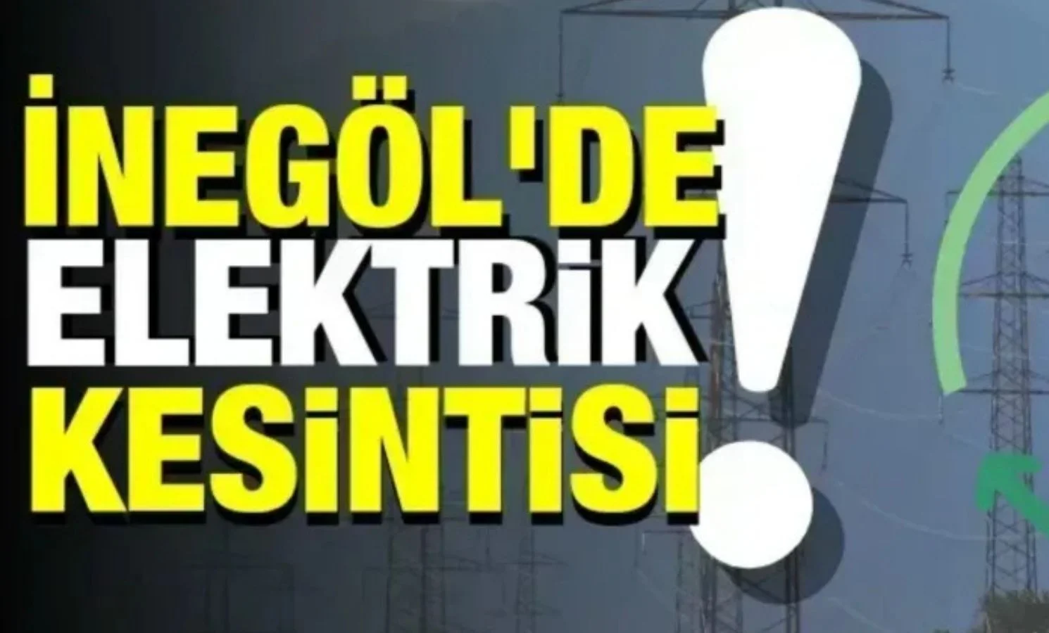 İnegöllüler dikkat! Kesinti var