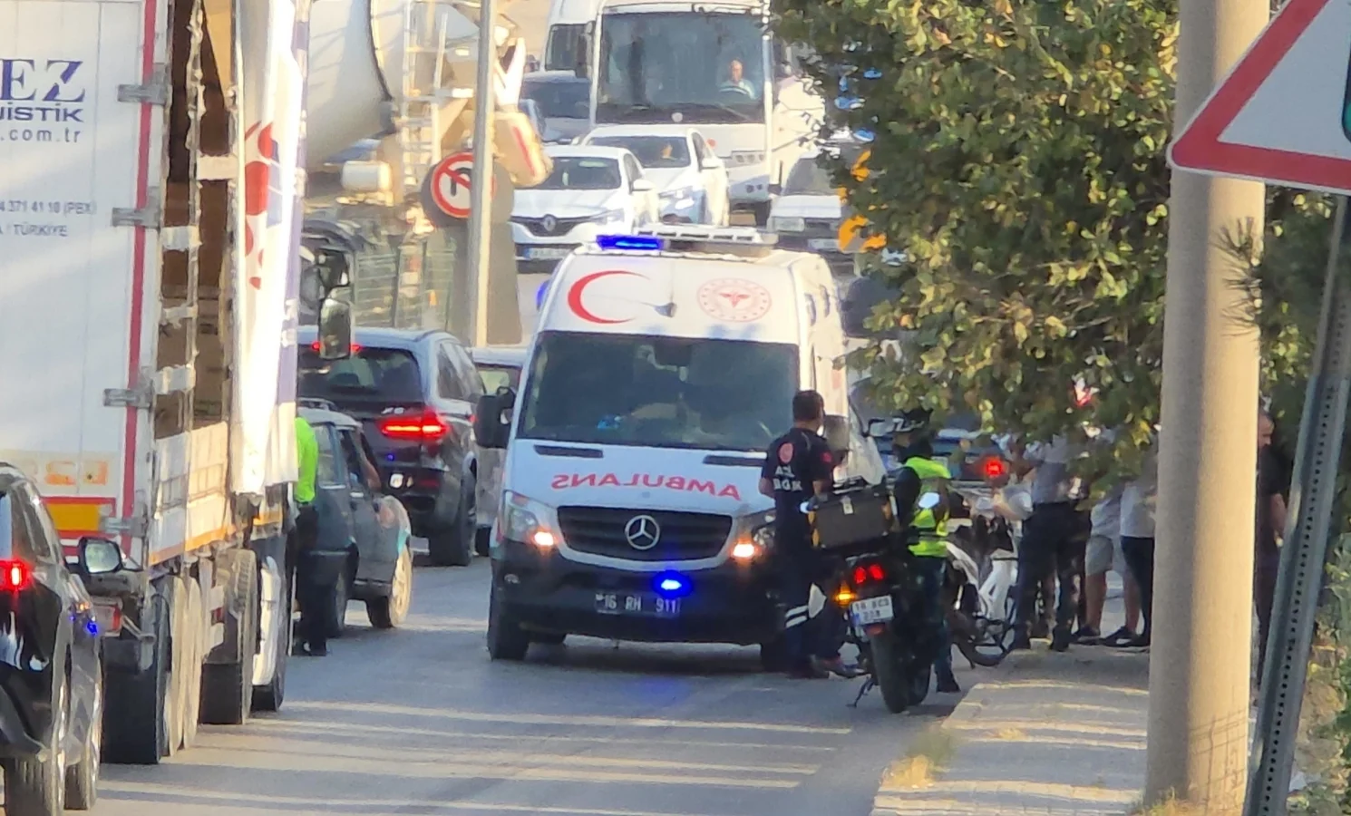 Alanyurt’ta Meydana Gelen Kazada Motosiklet Sürücüsü Yaralandı