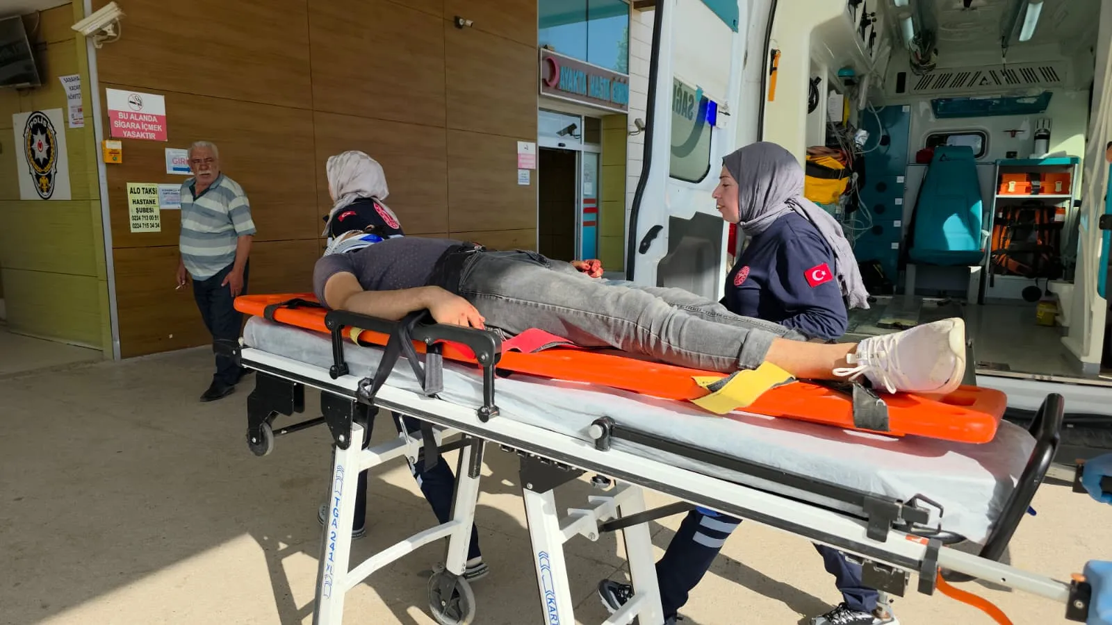 İnegöl'de feci kaza: Sürücü ağır yaralı