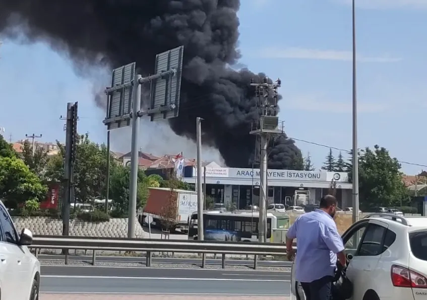 İnegöl'de korkutan yangın, ekipler sevk edildi