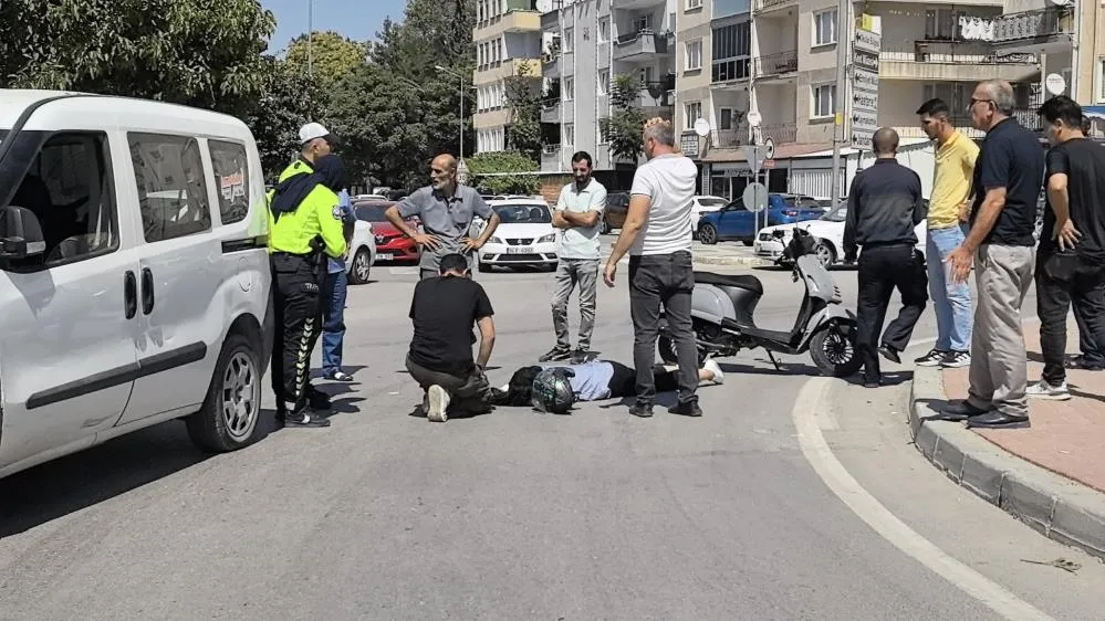 İnegöl'de feci kaza: Genç kadın hastanelik oldu