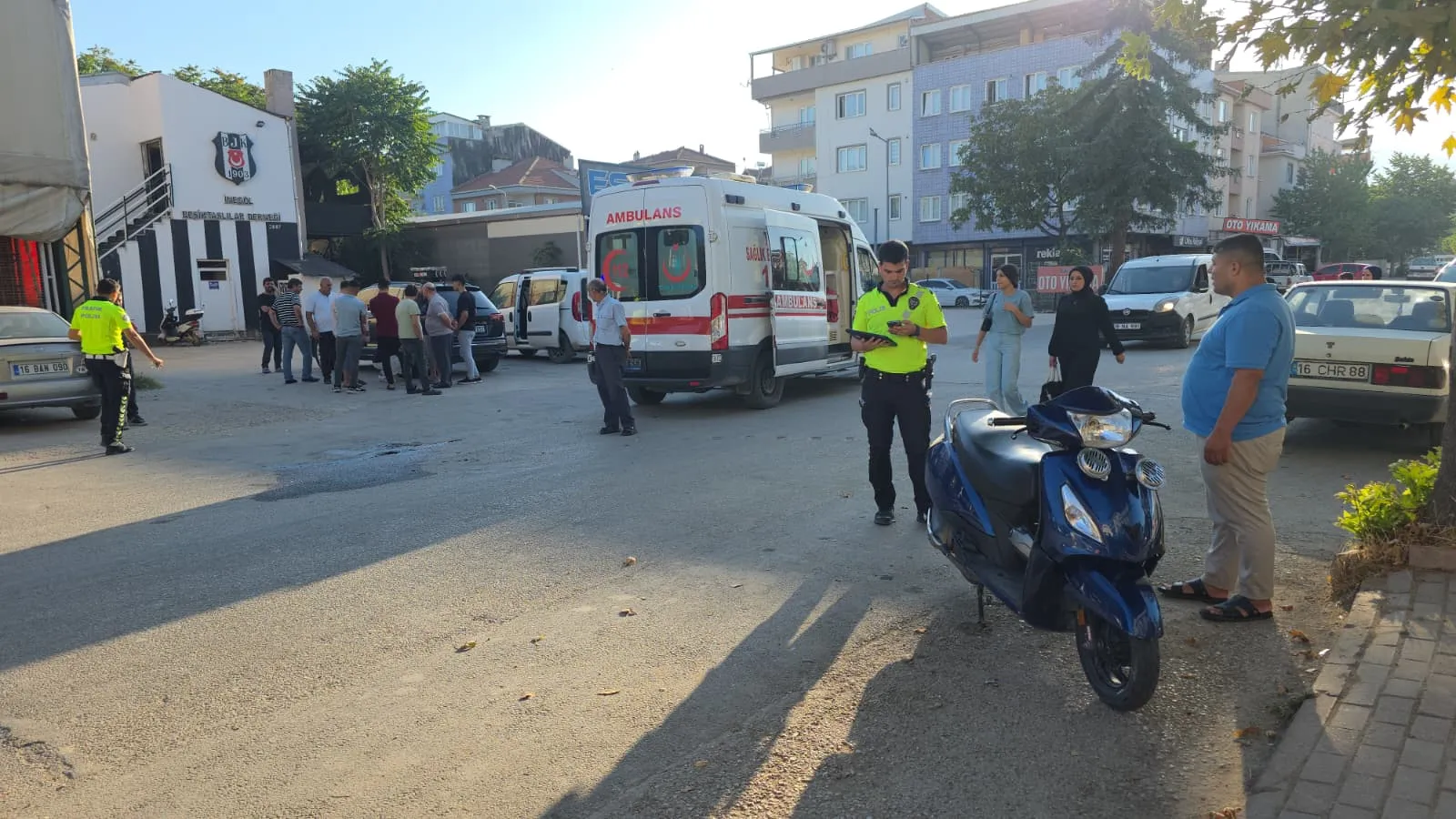 İnegöl'de kaza paniği! 1 yaralı