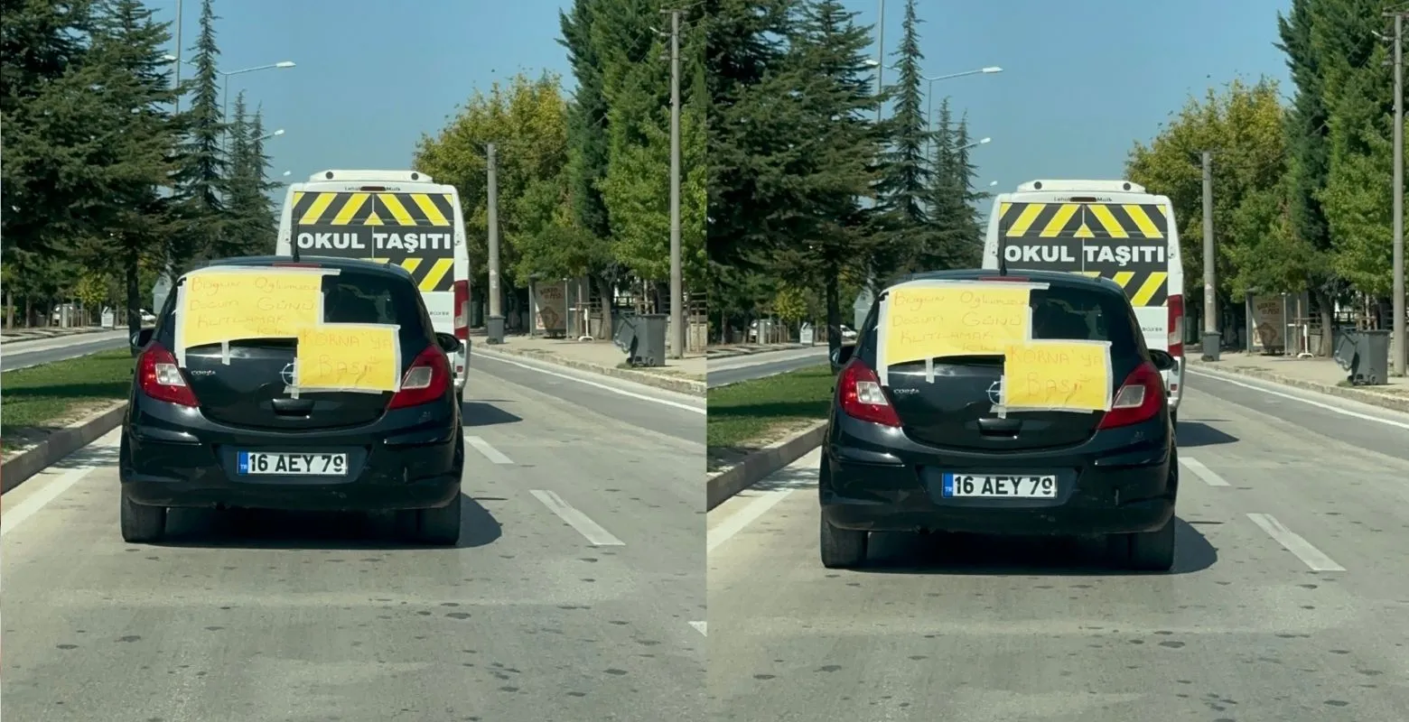 İnegöl sokaklarında bu yazıyla dolaştı