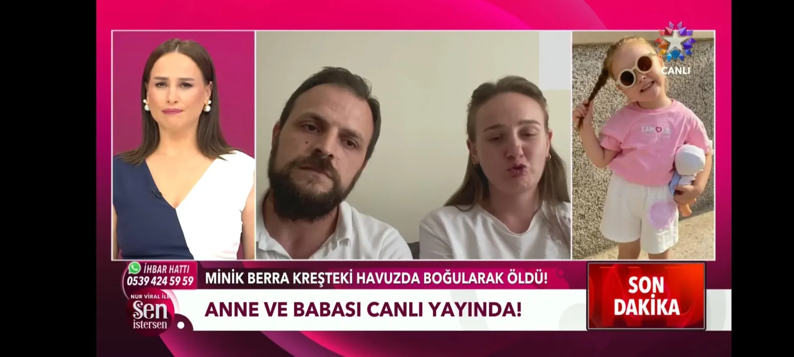 Berra Dizi Türkiye gündeminde! Acılı aile Star TV canlı yayınında konuştu