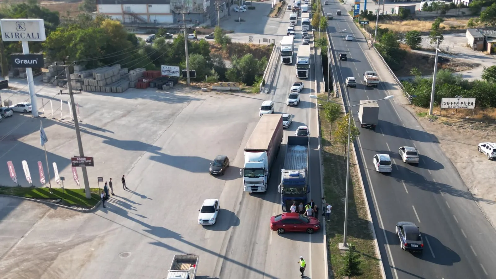 İnegöl'de korkutan kaza!