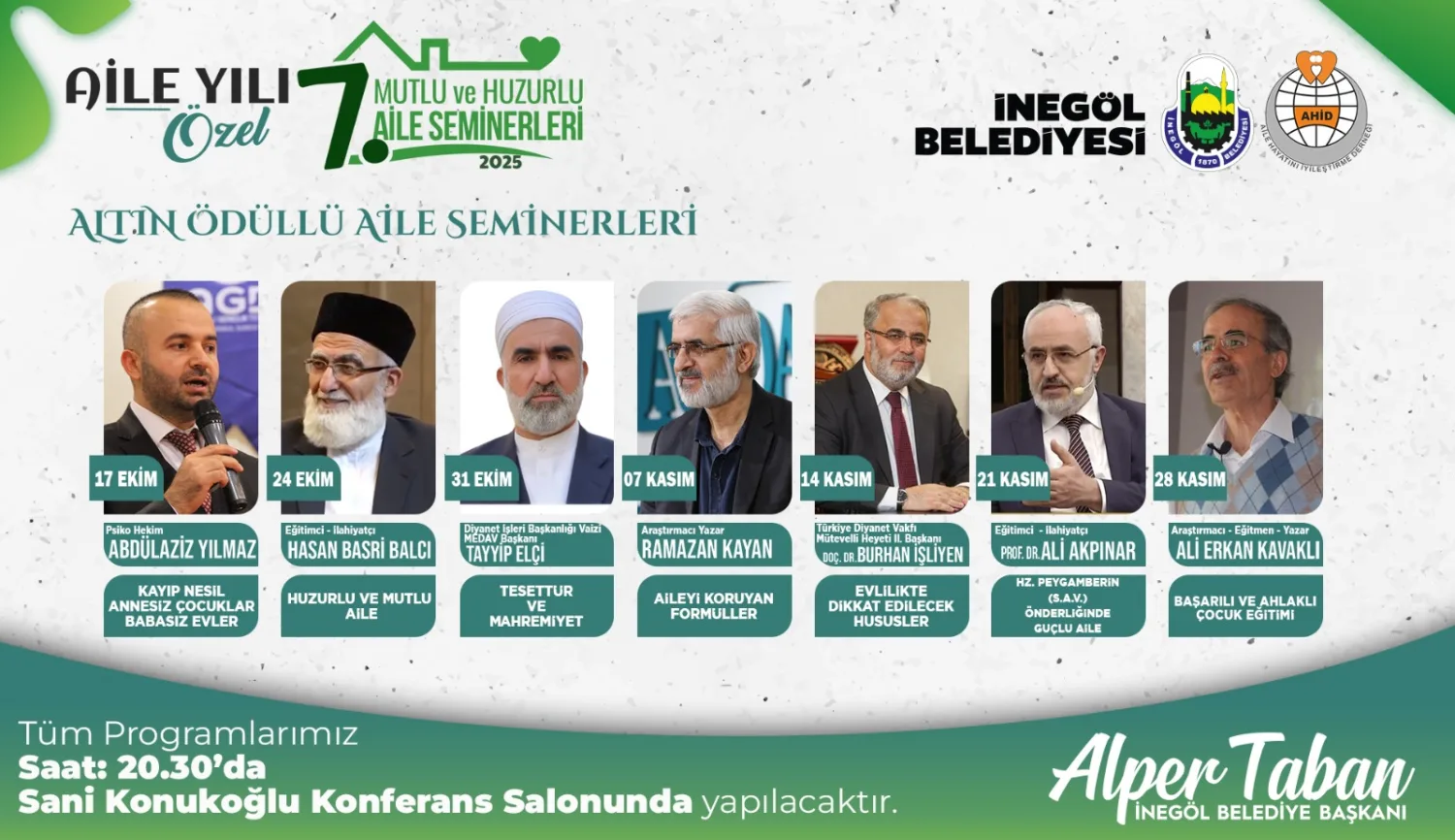 İnegöl'de Aile Okulu eğitimlerinde 7. dönem başlıyor