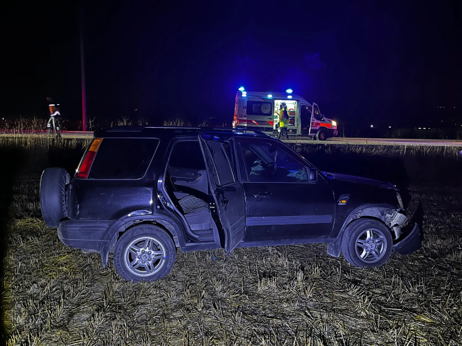 İnegöl'de gece yarısı korkutan kaza: 2 yaralı