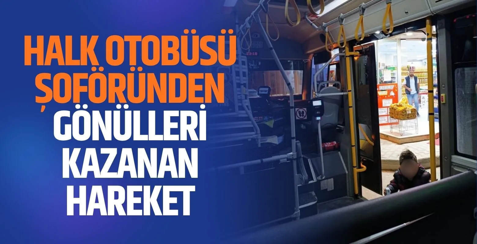 İnegöl’de halk otobüsü şoföründen gönülleri kazanan hareket