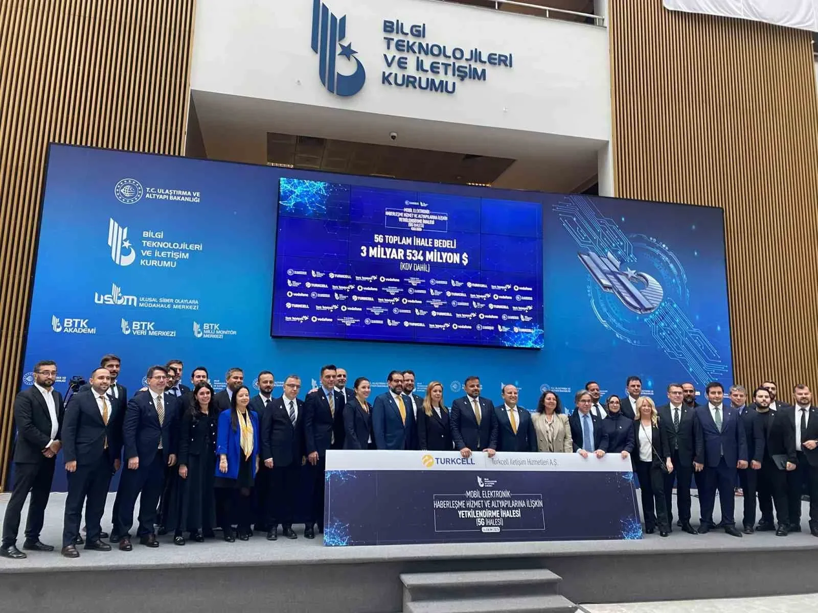 5G Yetkilendirme İhalesi Sonuçlandı: Toplam İhale Bedeli 3 Milyar 534 Milyon Dolar Oldu