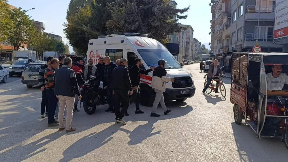 İnegöl'de feci kaza! 2 yaralı