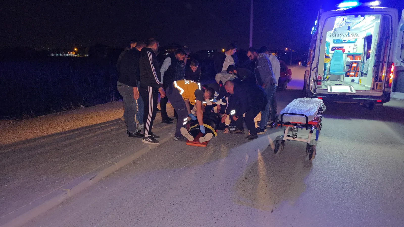 İnegöl'de Motosiklet Kazası: Sürücü Ağır Yaralandı