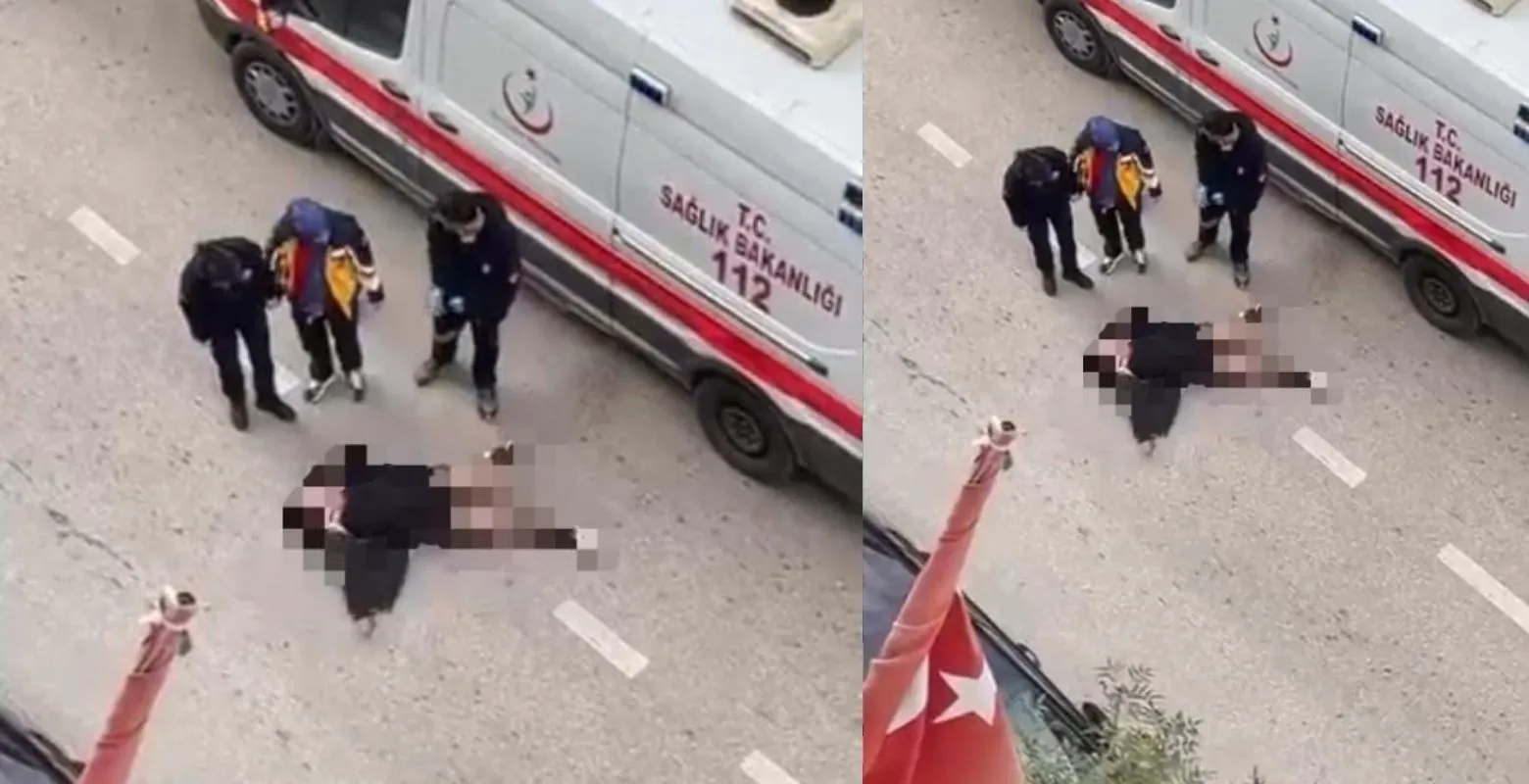 Sinir krizi geçiren kadın kendini yerden yere vurdu!