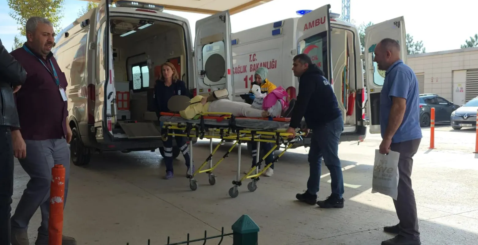 İnegöl'de yolda yürüyen kadın hastanelik oldu