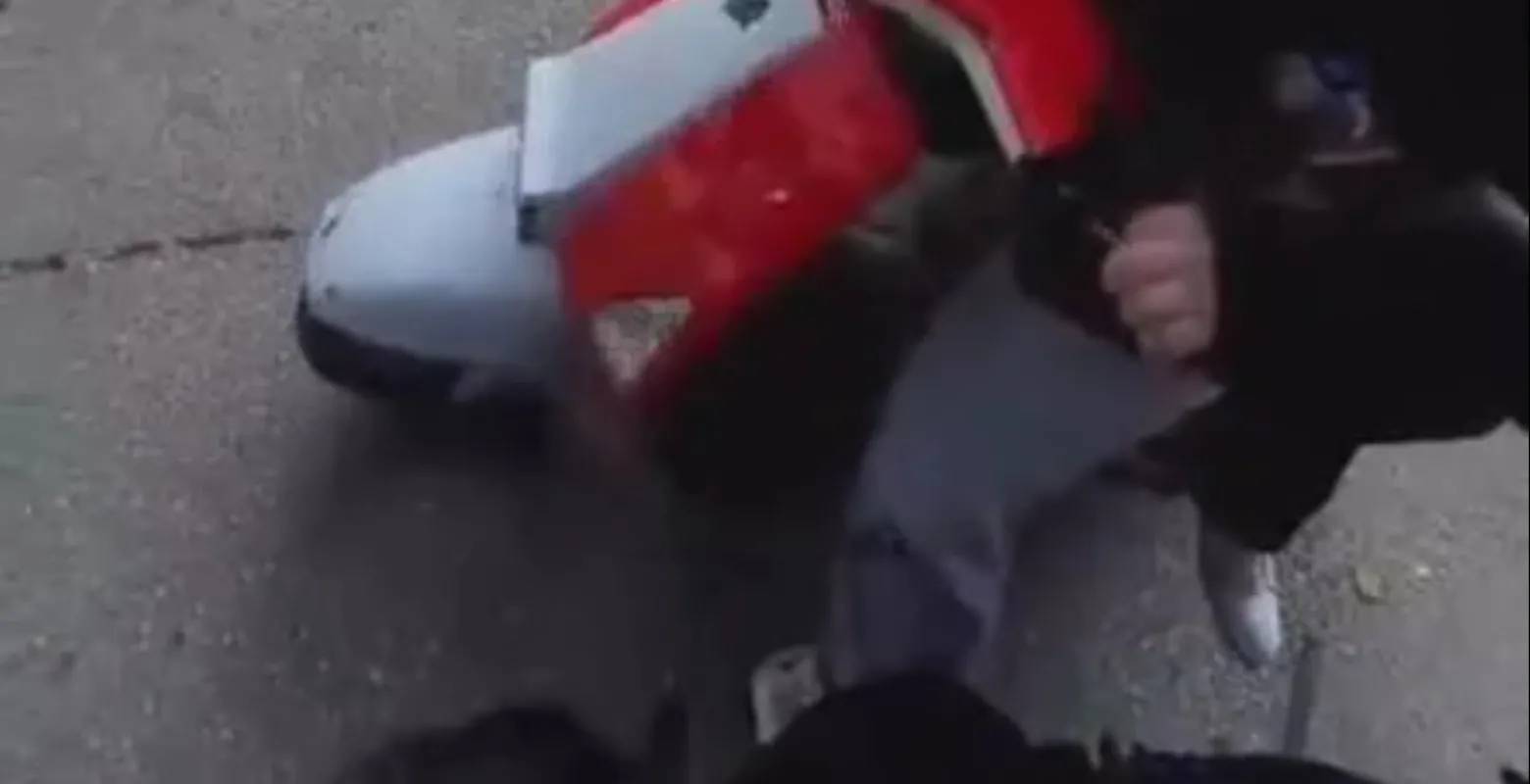 İnegöl'de ilginç kaza! Diyaloglar gülümsetti