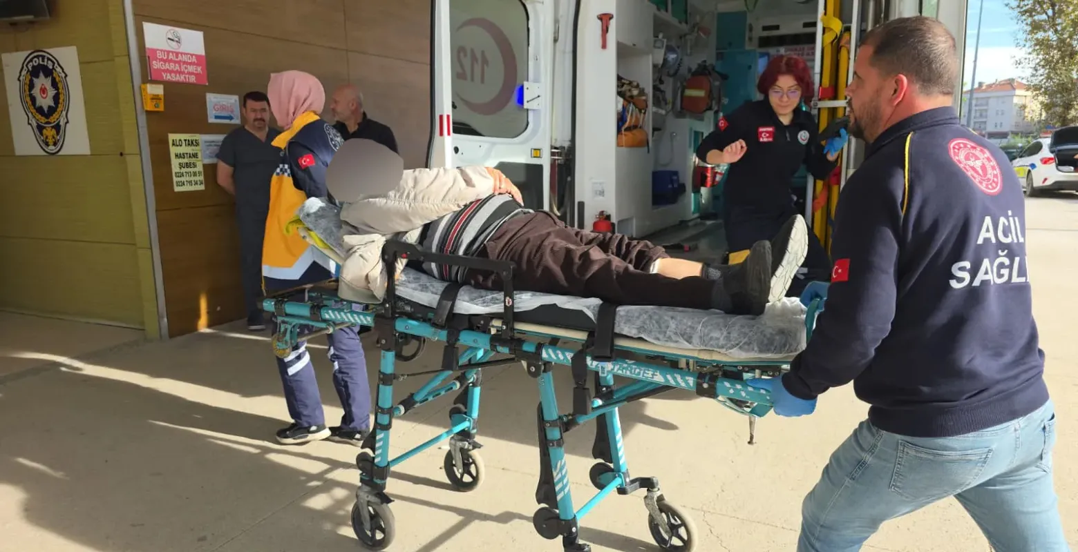 İnegöl'de feci kaza! 1 yaralı