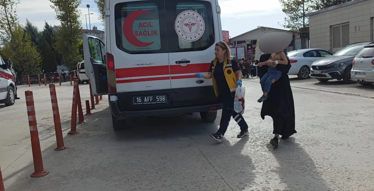 İnegöl'de minik çocuk dehşeti yaşadı! Durumu ciddi