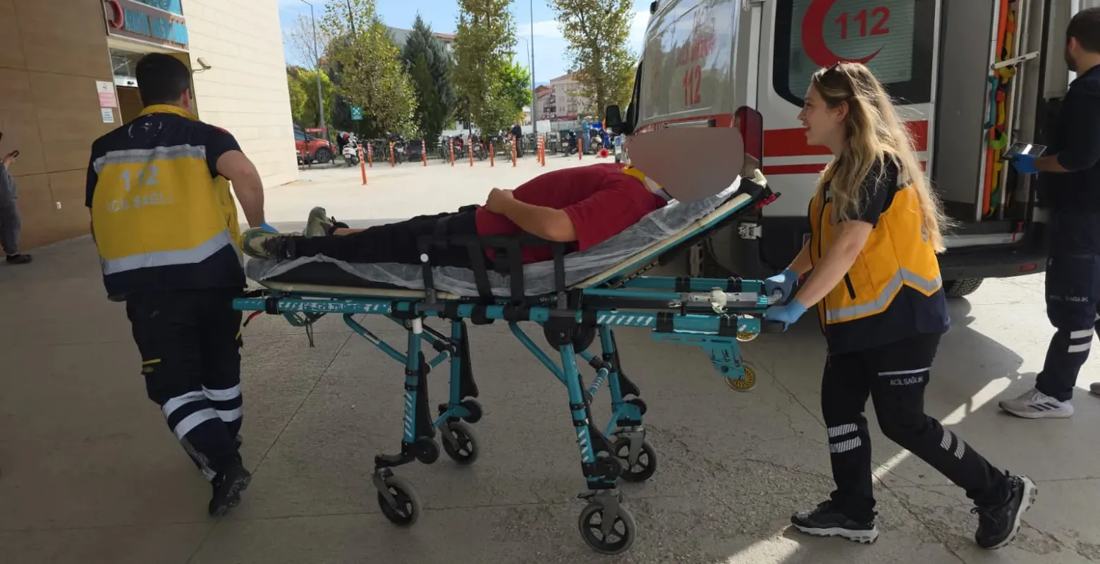 İnegöl'de feci kaza 14 yaşındaki çocuk yaralandı