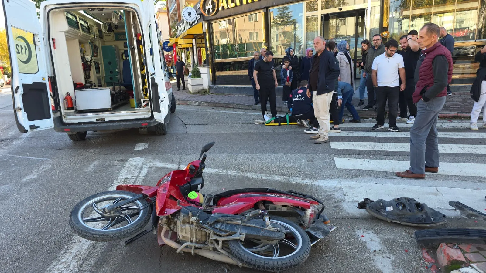 İnegöl'de korku dolu anlar! Gören yardıma koştu