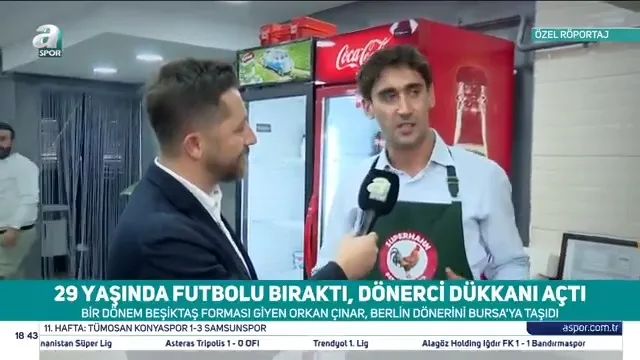 Futbolu bıraktı, döner bıçağını eline aldı