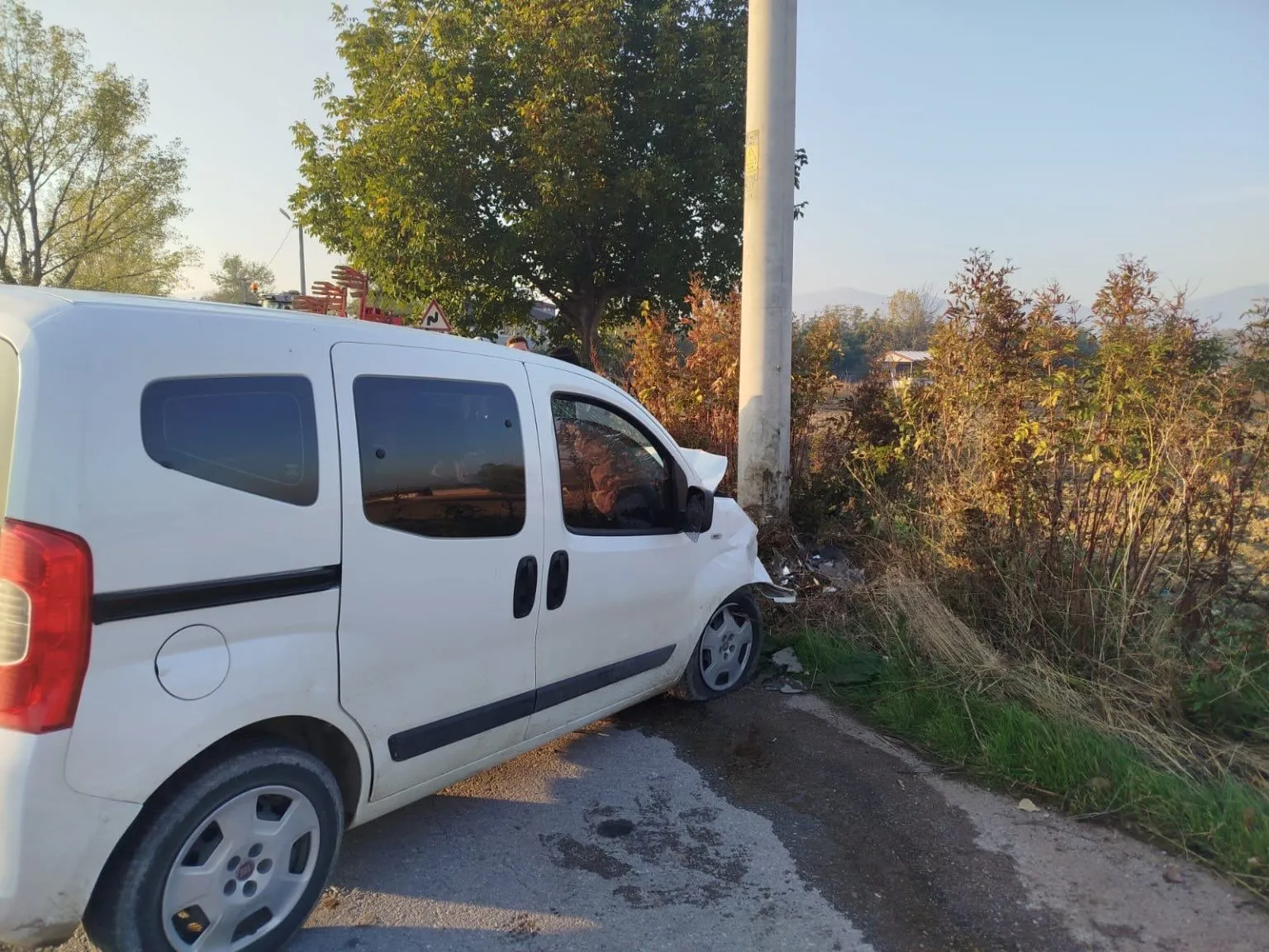 Alibeyköy yolunda korkutan kaza