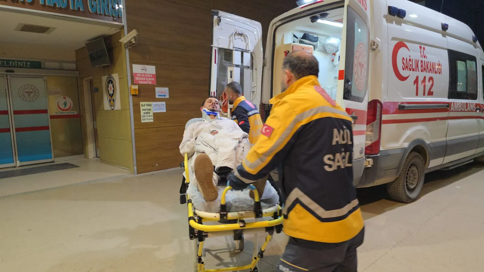 İnegöl'de görünmez kaza! Hastanelik oldu