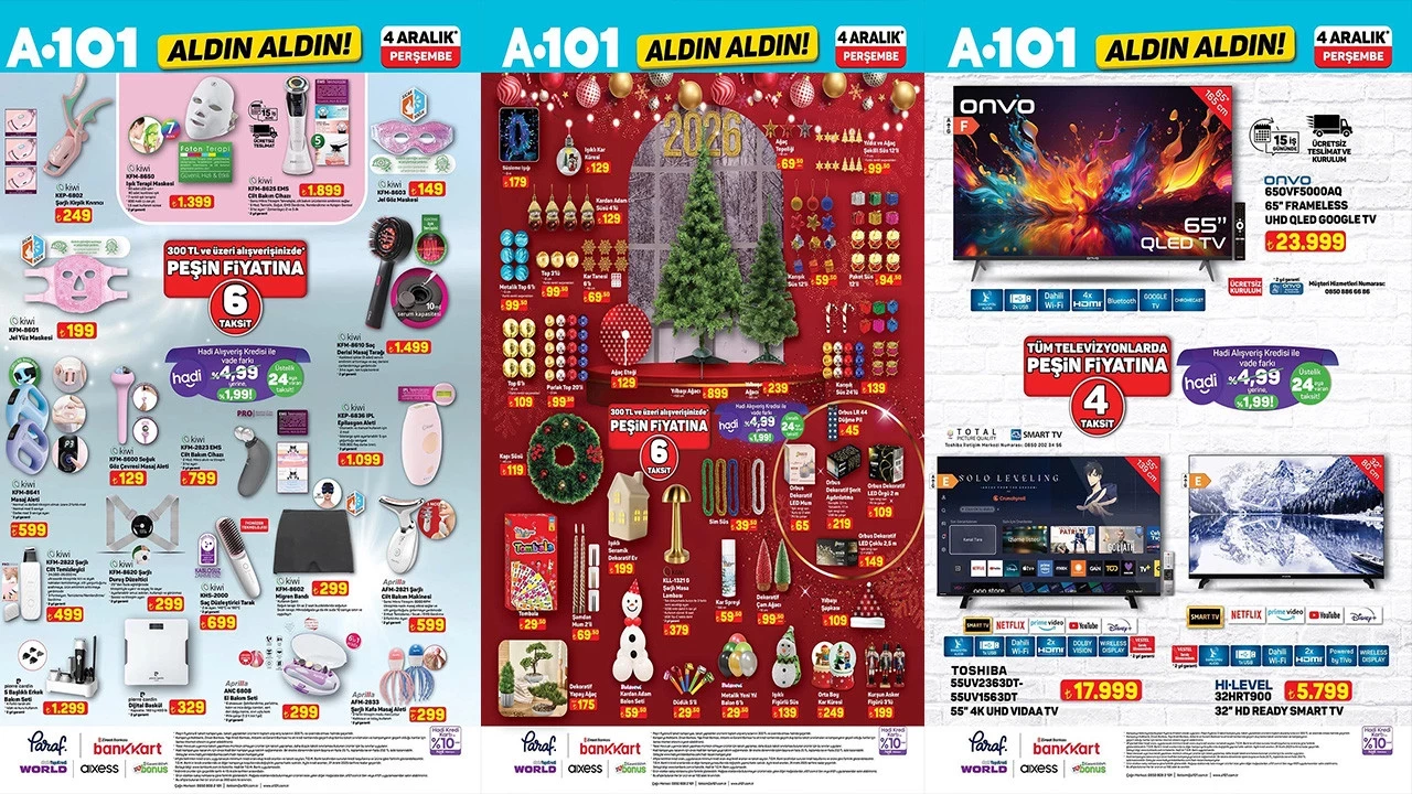 A101 4 Aralık 2025 Aktüel Kataloğu Yayımlandı!