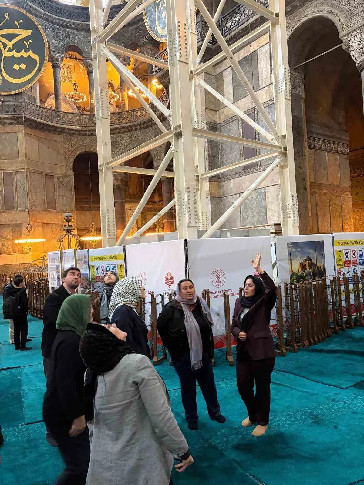 Ayasofya Camii’nde restorasyon ve güçlendirme çalışmaları