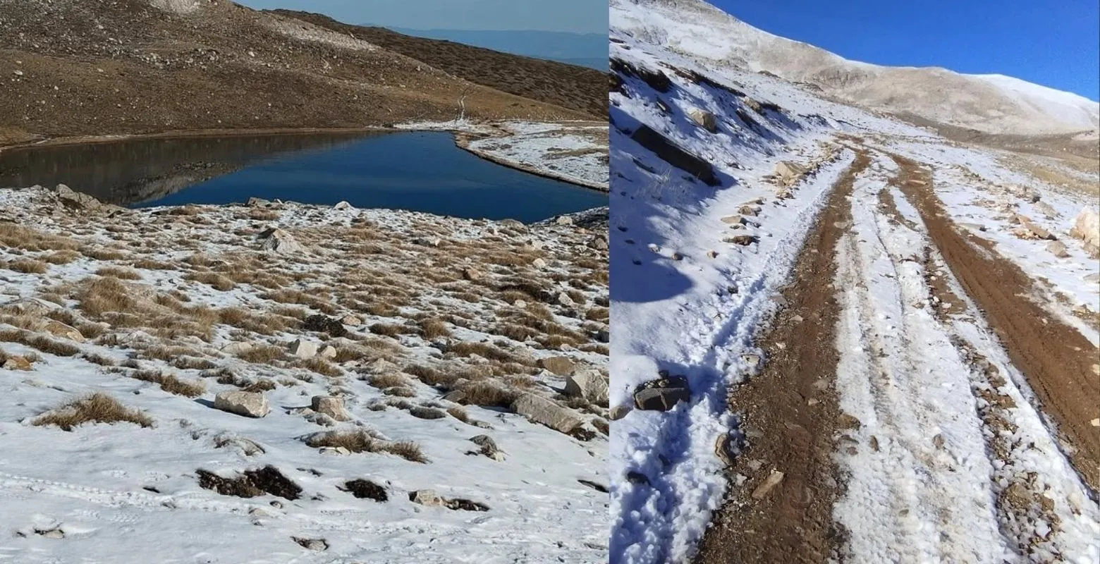 İnegöl'ün o bölgesi beyaza büründü