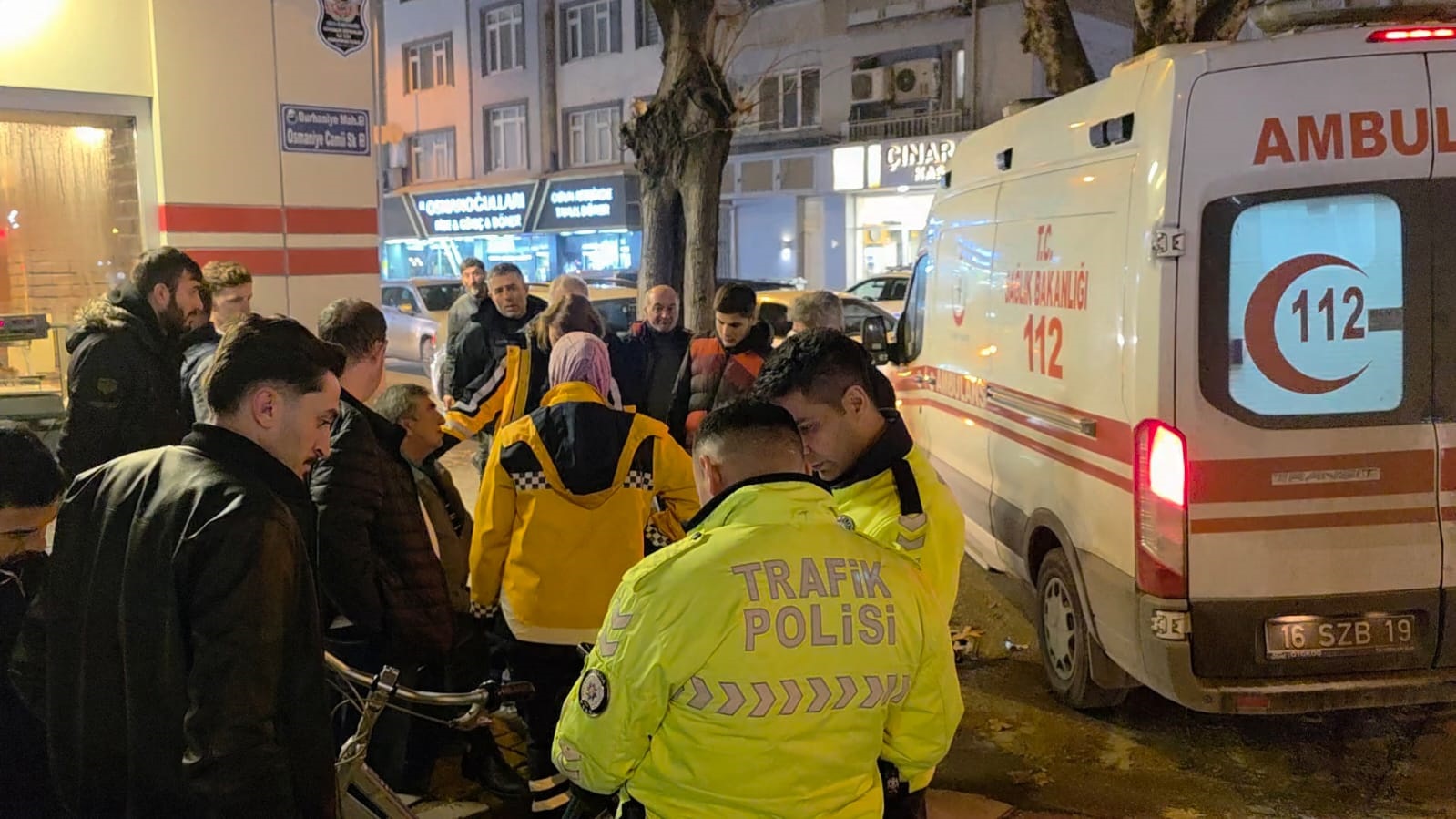 İnegöl'de akşam saatlerinde görünmez kaza!