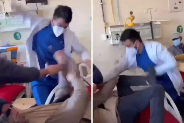 Bu sefer doktor hastayı yumrukladı!