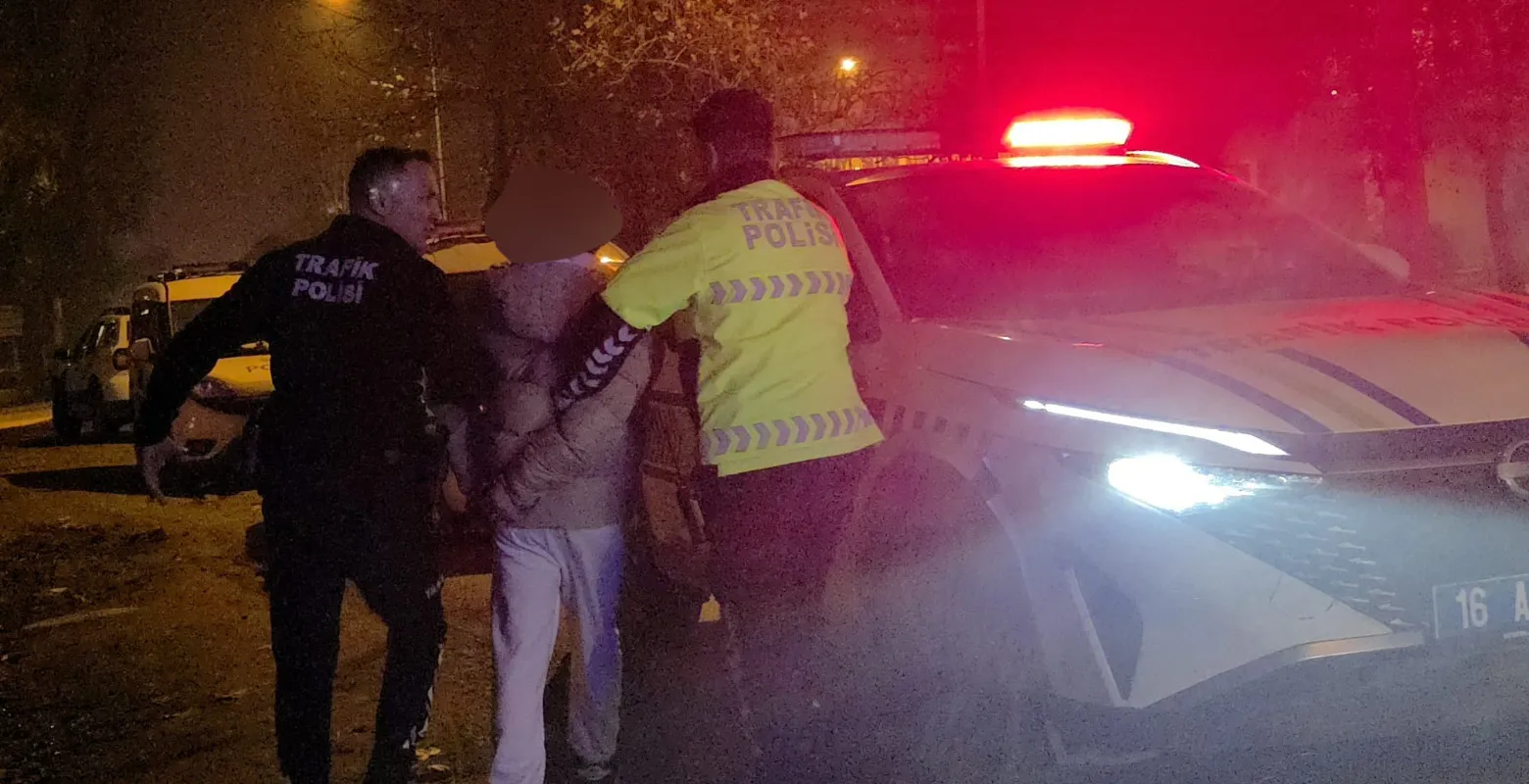 İnegöl'de gece yarısı hareketli dakikalar!