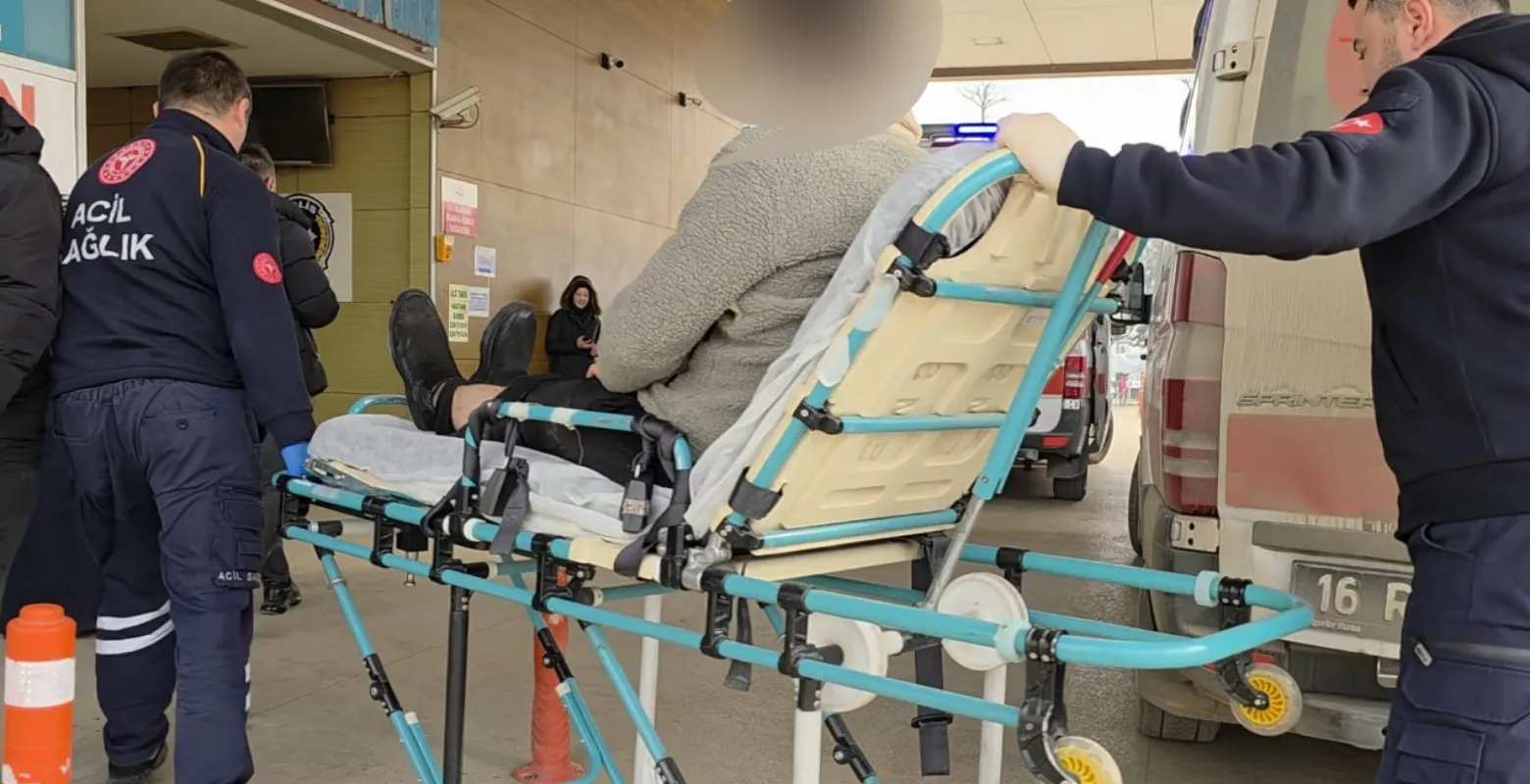 İnegöl'de korkutan kaza! 1 yaralı