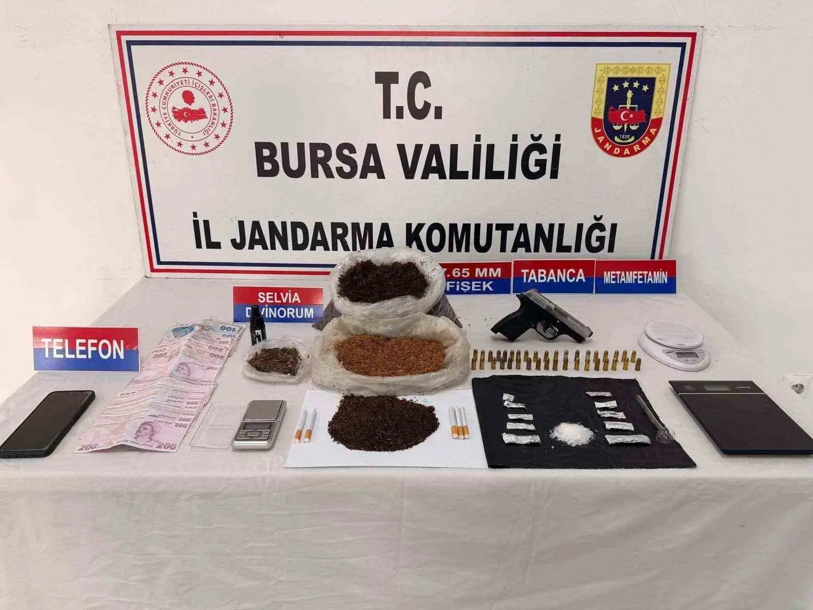 Bursa’da uyuşturucu operasyonu: Çok miktarda madde ele geçirildi