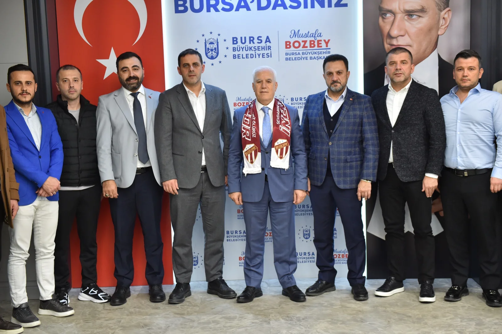 İnegölspor Yönetimi Bozbey ile Görüştü