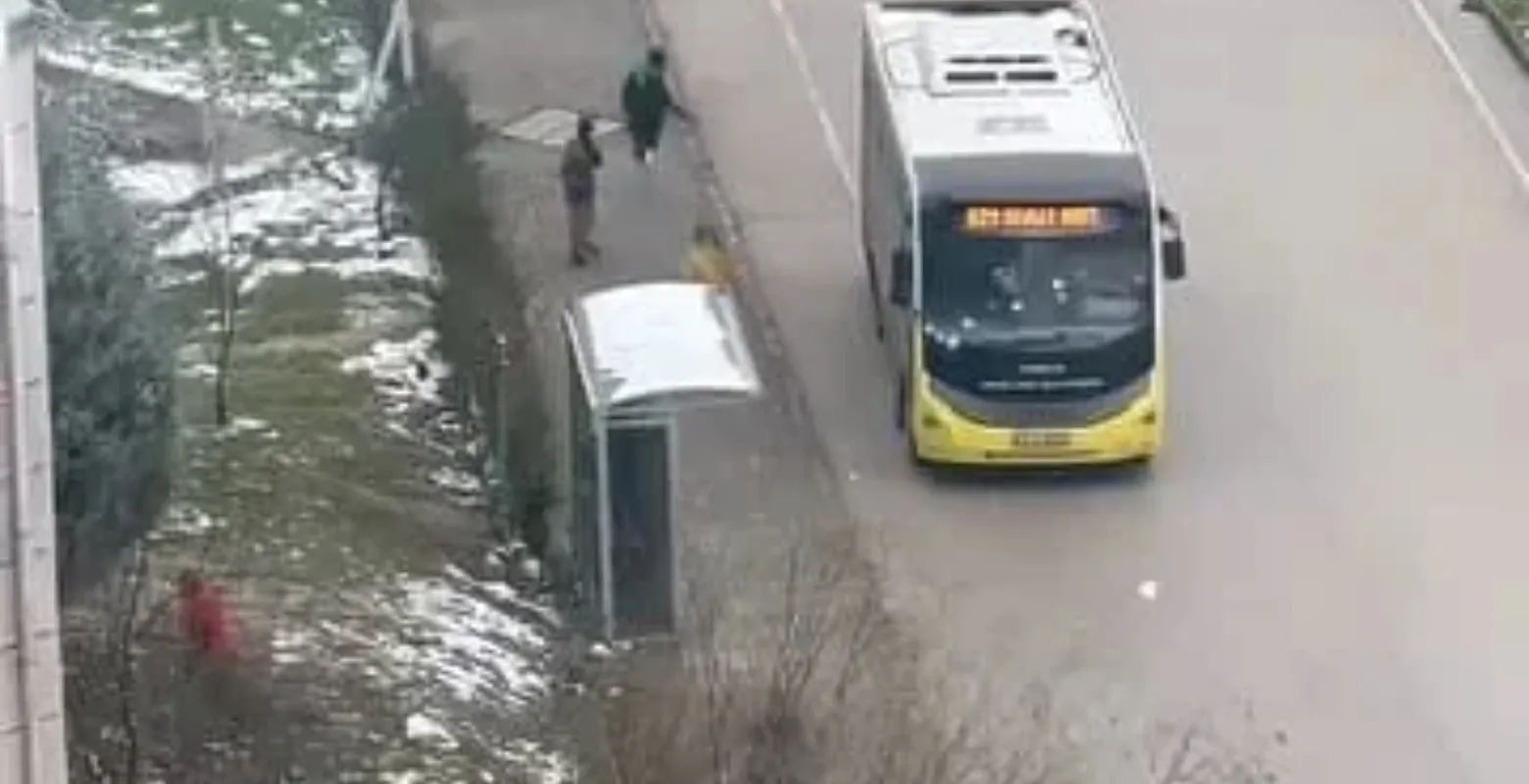 İnegöl'de şoför sopayla çocukları kovaladı!