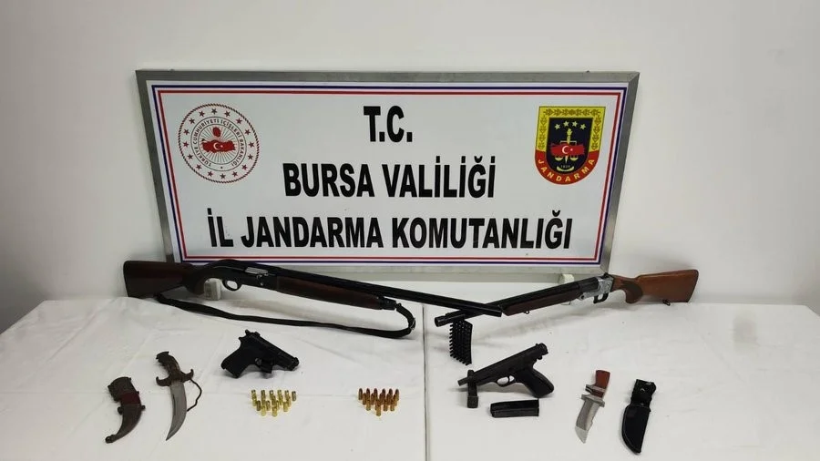 Bursa’da silah operasyonu: 2 gözaltı