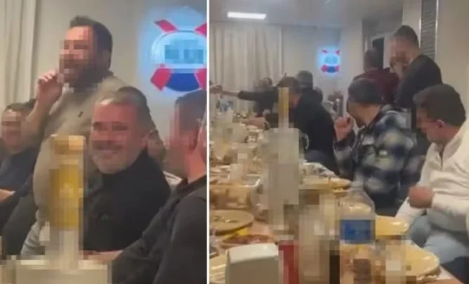 İçki içerken sela okudu!